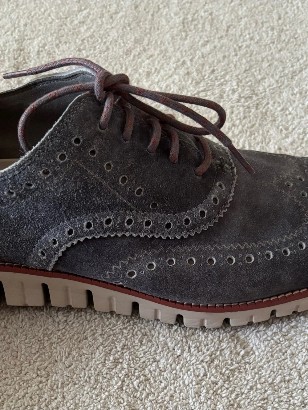 Cole Haan charcoal suede